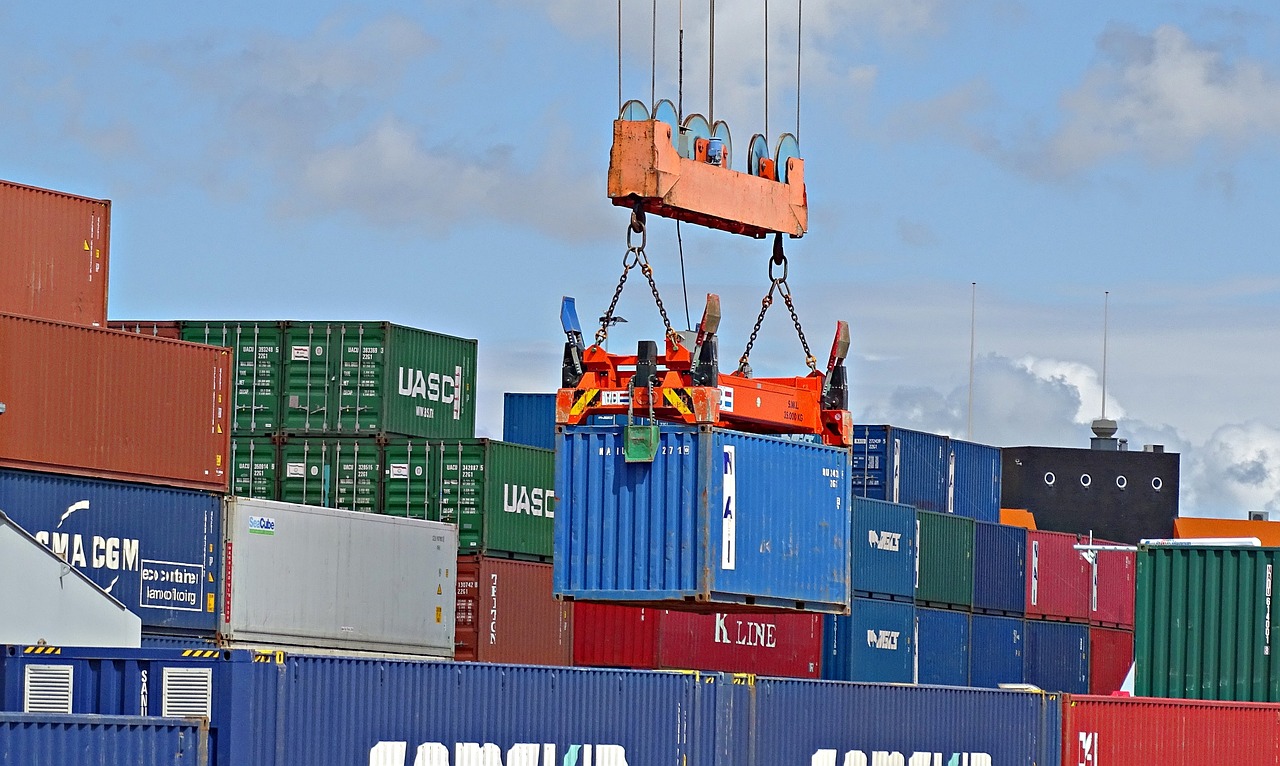 container, crane, port